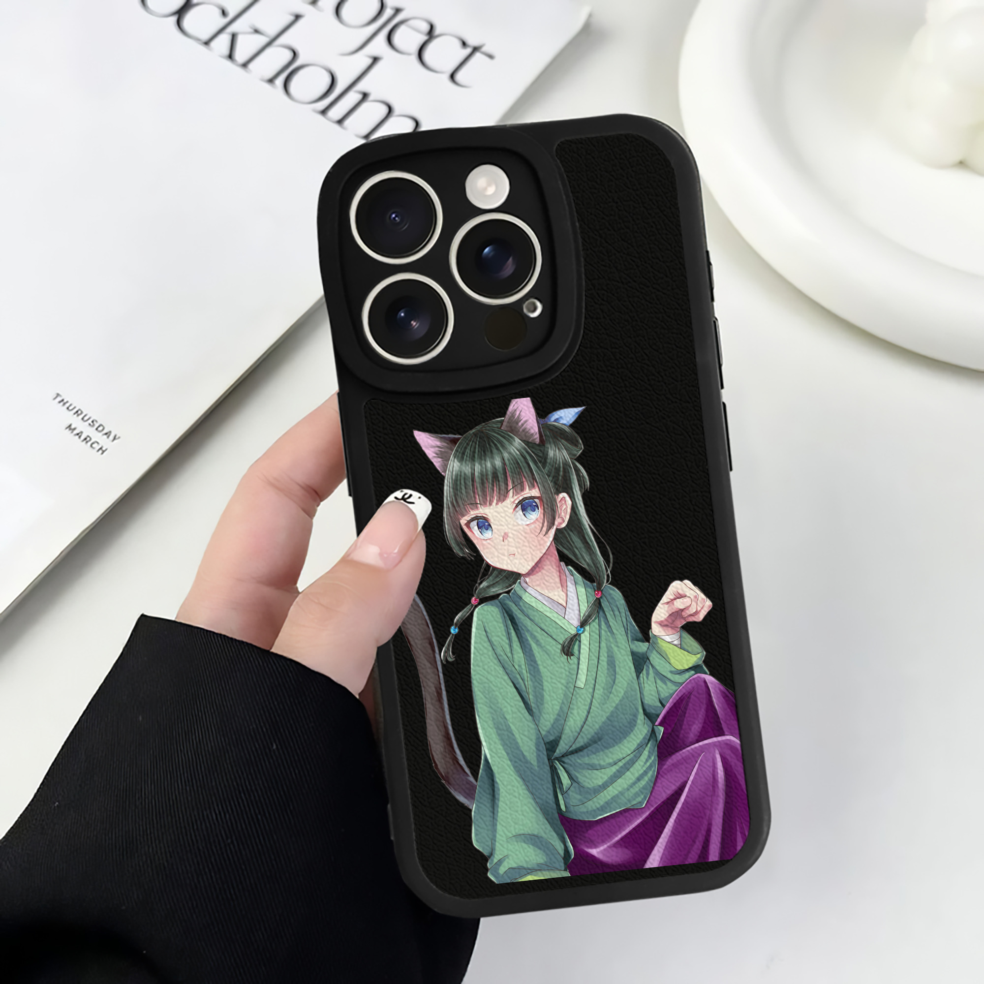 薬屋のひとりごと The Apothecary Diaries 【iPhone 16シリーズ対応】シリコンスマホケース（レザー調） 材質：シリコン